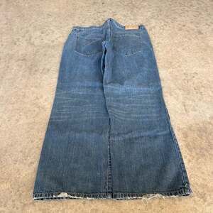 LL Cool J Vintage 90s Baggy Wide Leg Denim Jeans with Studded Back Pocket Design